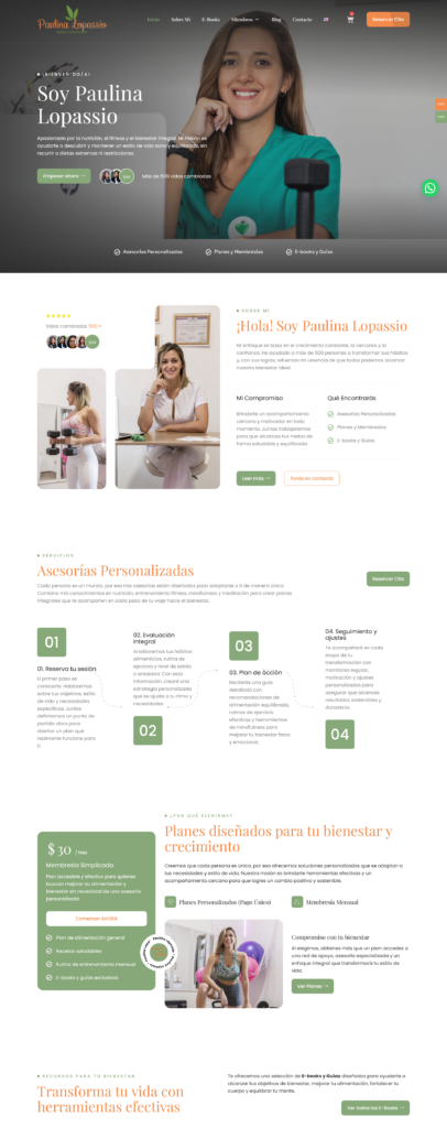 Paulina Lopassio – Nutrición fitness y bienestar integral